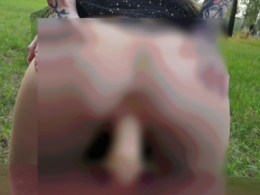 Outdoor dildo riding