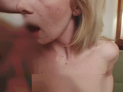 Hot blonde babe with a tattoo jerks me off in POV