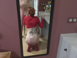 Tattooed nerdy babe in knee socks makes my dreams come true