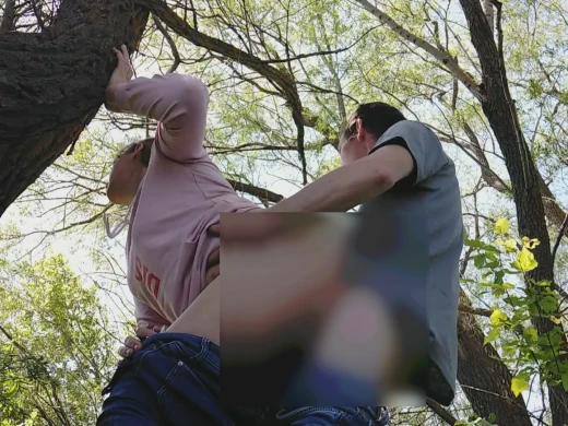 She adores getting fucked from behind while we are outdoors