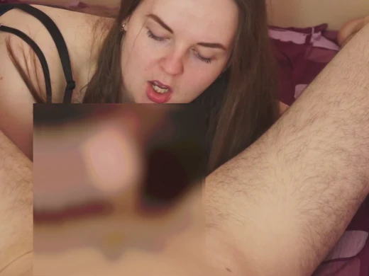 My erect cock always makes her want to suck on it