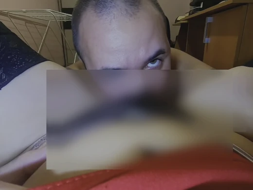 Tasting my girlfriend's extremely moist pussy makes her moan hard