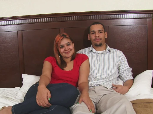 Latino couple engages in some passionate doggy style sex before bed