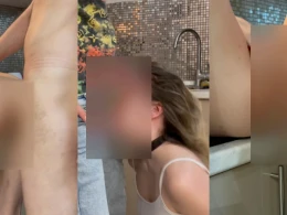 Fucking My Roommate's Girlfriend's Asshole in the Kitchen Was Incredible! 💦👅