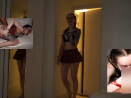 Tattooed slut getting dicked from behind