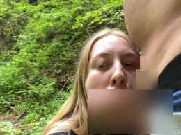 My horny girlfriend likes to fuck into Nature
