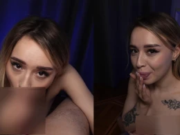 Would you like to a get a blowjob from this tattooed cutie?
