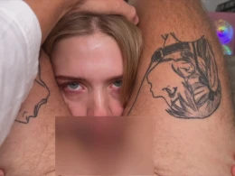 My GF loves getting her throat and pussy drilled