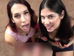 I Got Horny Watching Two Hot Babes Stretching Each Other