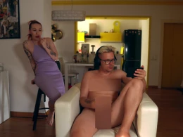 Caught Step Son Jerking Off, Offered My Pussy and Got Creampied 👿💦