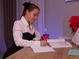 Sexy Student Gets Distracted From Homework By My Dick And Loves Every Second