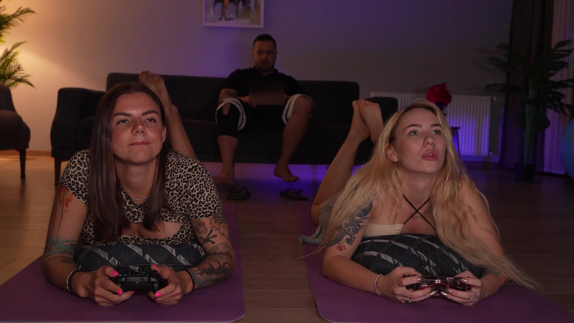 Roommates Keep Playing While I Switch My Cock Between Their Pussies