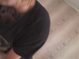 Tattooed couple recording home sex video