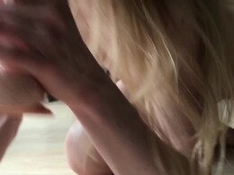 Shoving a dildo deep into my tight wet pussy in cowgirl