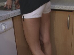 Busty angel takes off her clothes and spreads her legs to masturbate