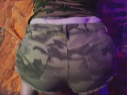 Drilling a tattooed girl from behind while she moans hard