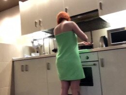 Tattooed redhead enjoys having my cock explore her sexy mouth
