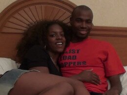 Black couple engages in a passionate banging before going to sleep
