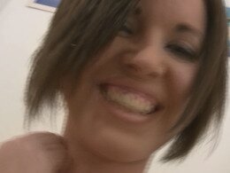 Busty brunette demanded that she swallow my entire pulsating dong
