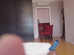 Dick sucking curly haired wife cheating husband with this rich fuck