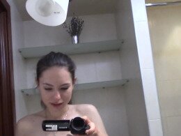 Teen beauty taking a shower
