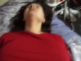 Horny real couple fucking at home