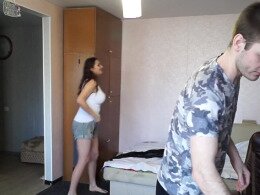 Busty girlfriend let me fuck hard while filming