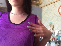 Housewife masturbating in the kitchen