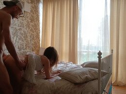 Amateur brunette girlfriend dicked hard