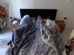 She loves getting woken up with my big hard dick