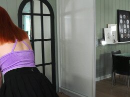 Sexy maid gets fucked by her boss on the table