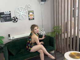 Curly Haired Blonde Gets Dicked Hard On Couch