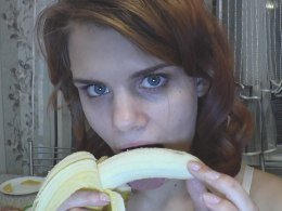 How hard does me seductively licking this banana make you?