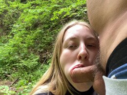 My horny girlfriend likes to fuck into Nature