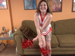 Horny cheerleader gets fucked from behind in POV