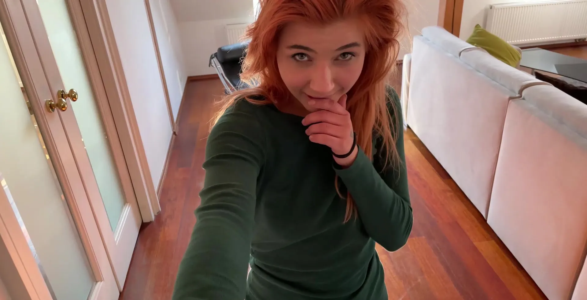 Naughty Redhead Girlfriend Always Knows How To Tease The Camera