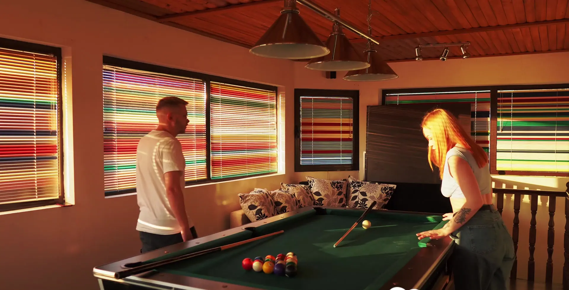 Who Would Play Pool Next To This Redhead Chick?