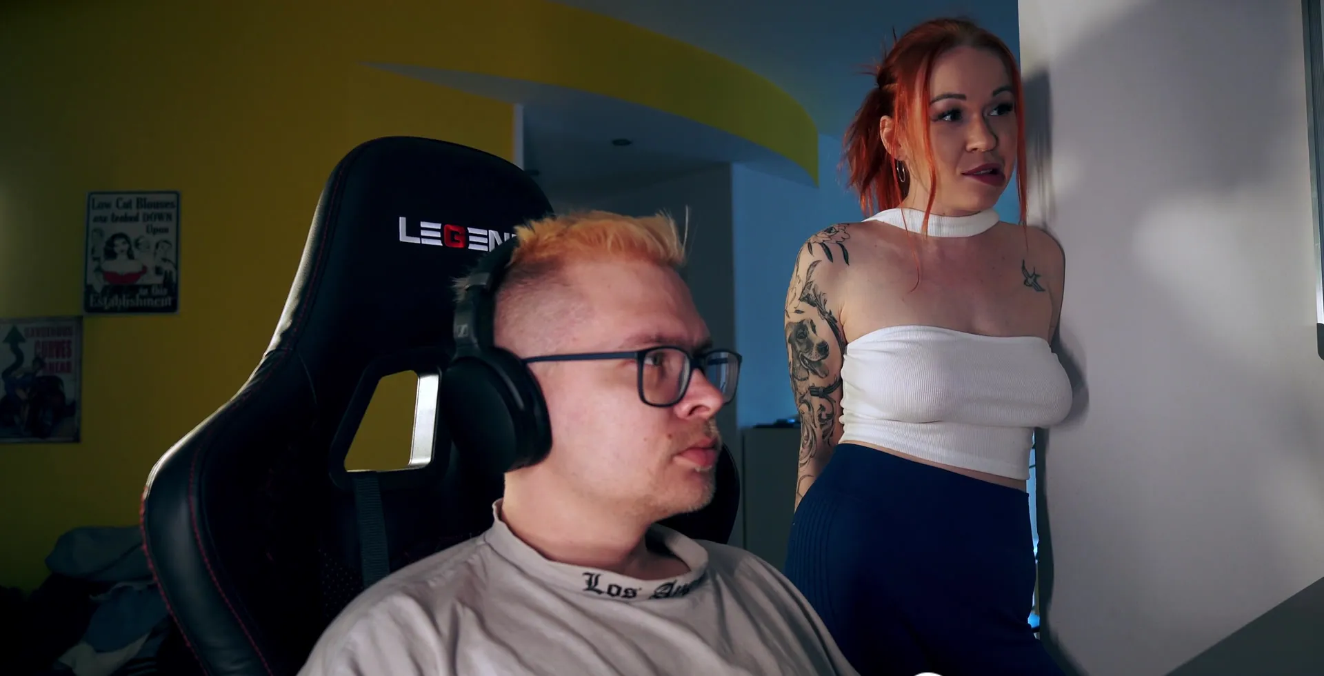 She Crawls Under The Gaming Table To Deep-Throat My Hard Dick
