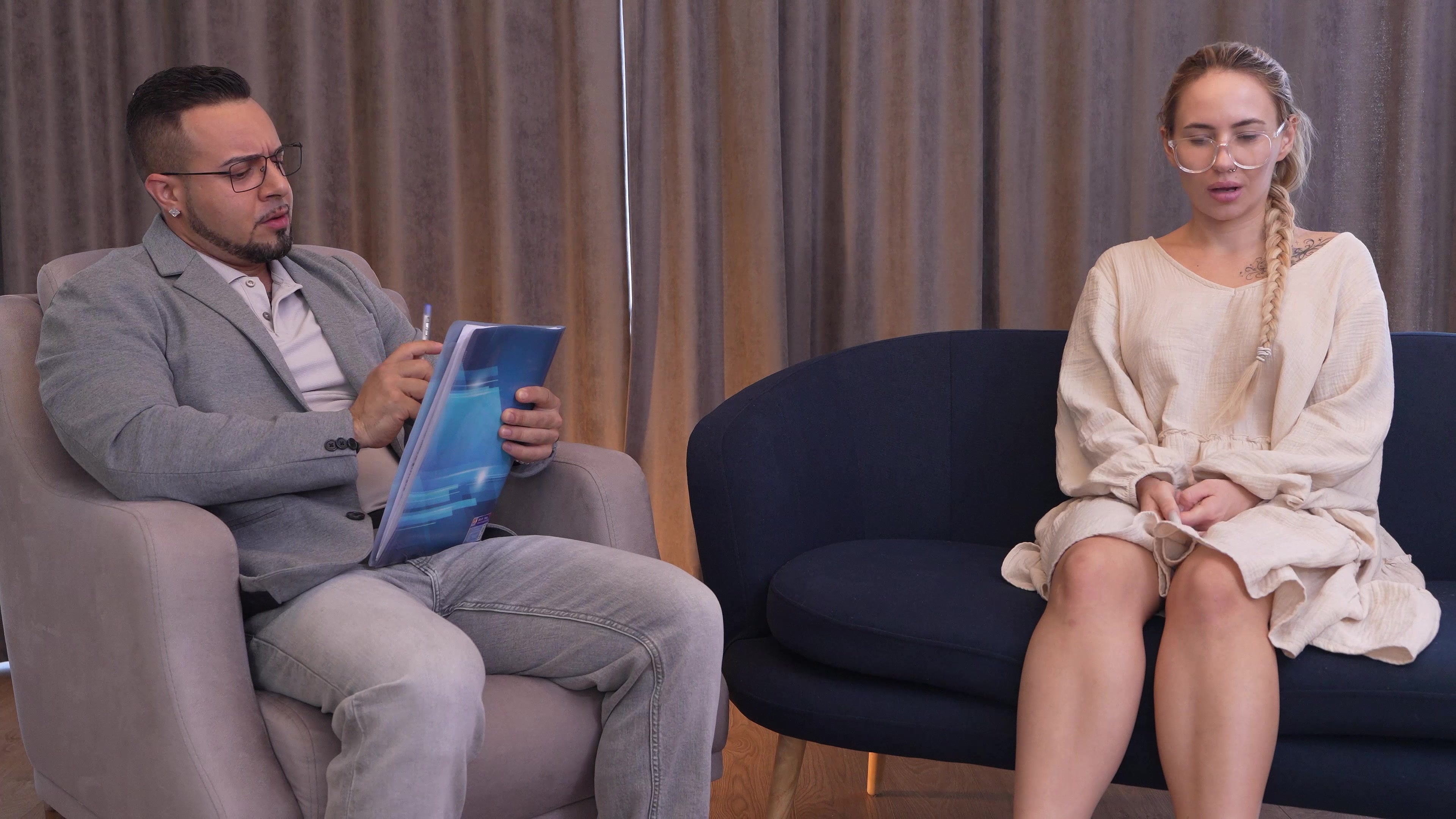 Psychologist Took My Horny Pussy On Her Couch During Session