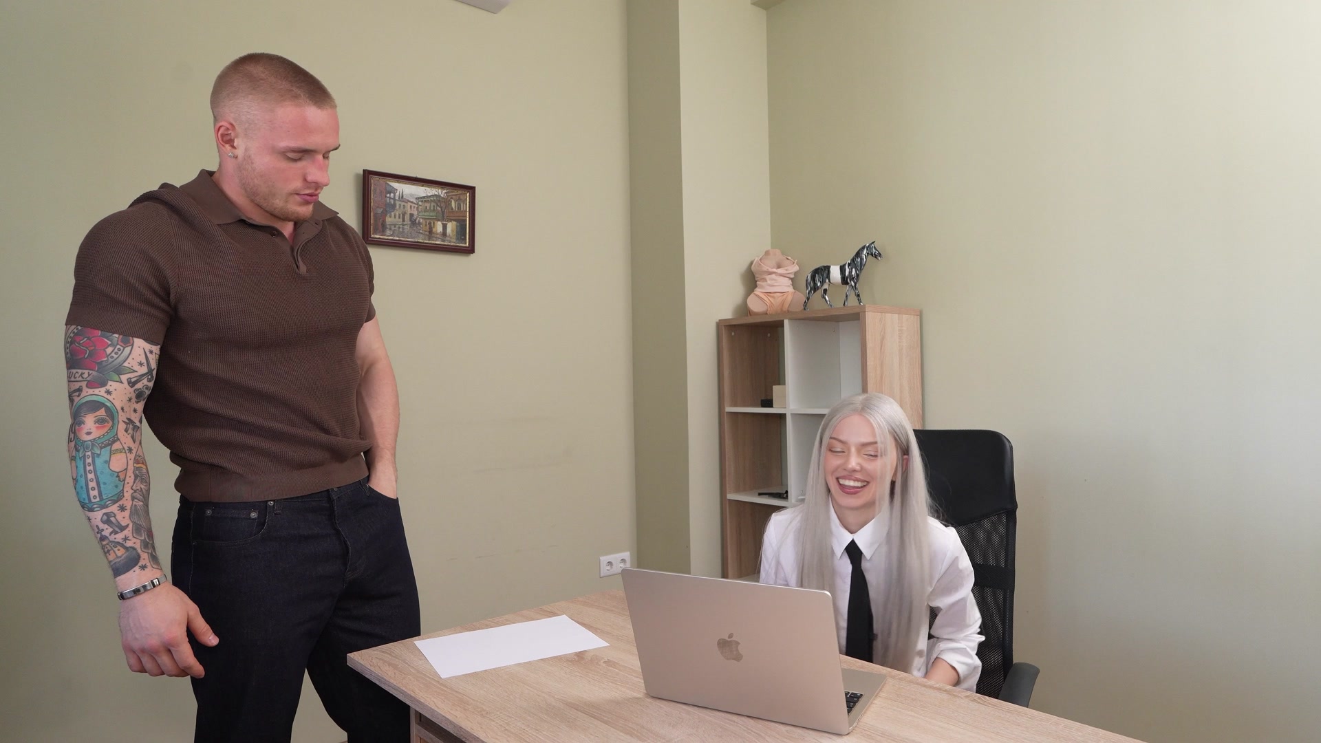 Private Lessons Turn Into Hard Fucking On The Table